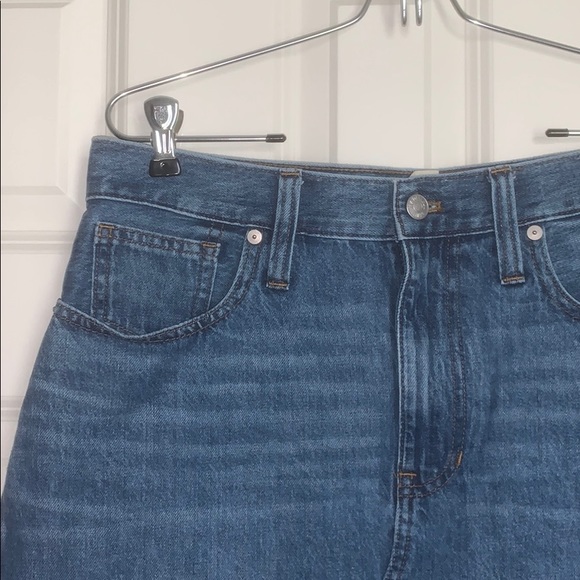 EUC Madewell rigid denim a-line mini skirt - Picture 2 of 3